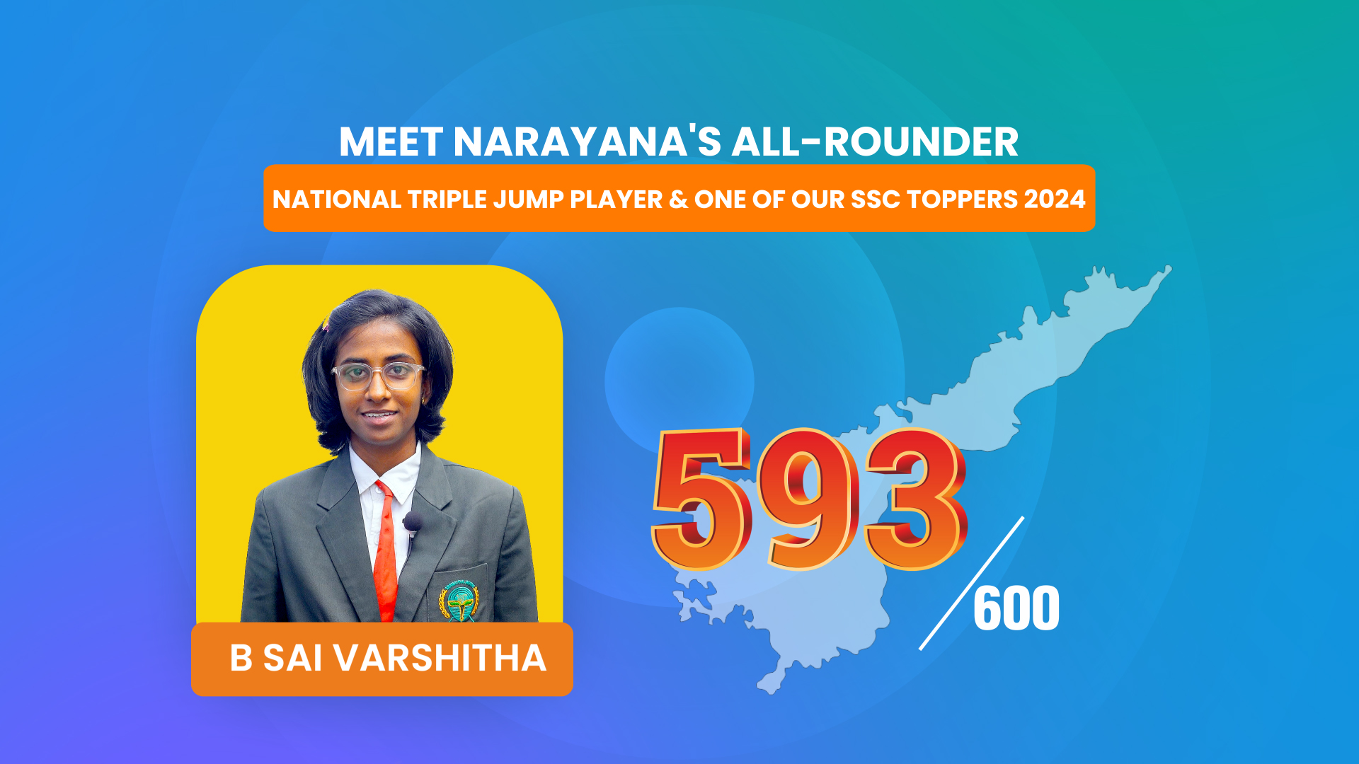 Fulfilling Dreams: Narayanite Varshitha Excels in National Triple Jump and Academics