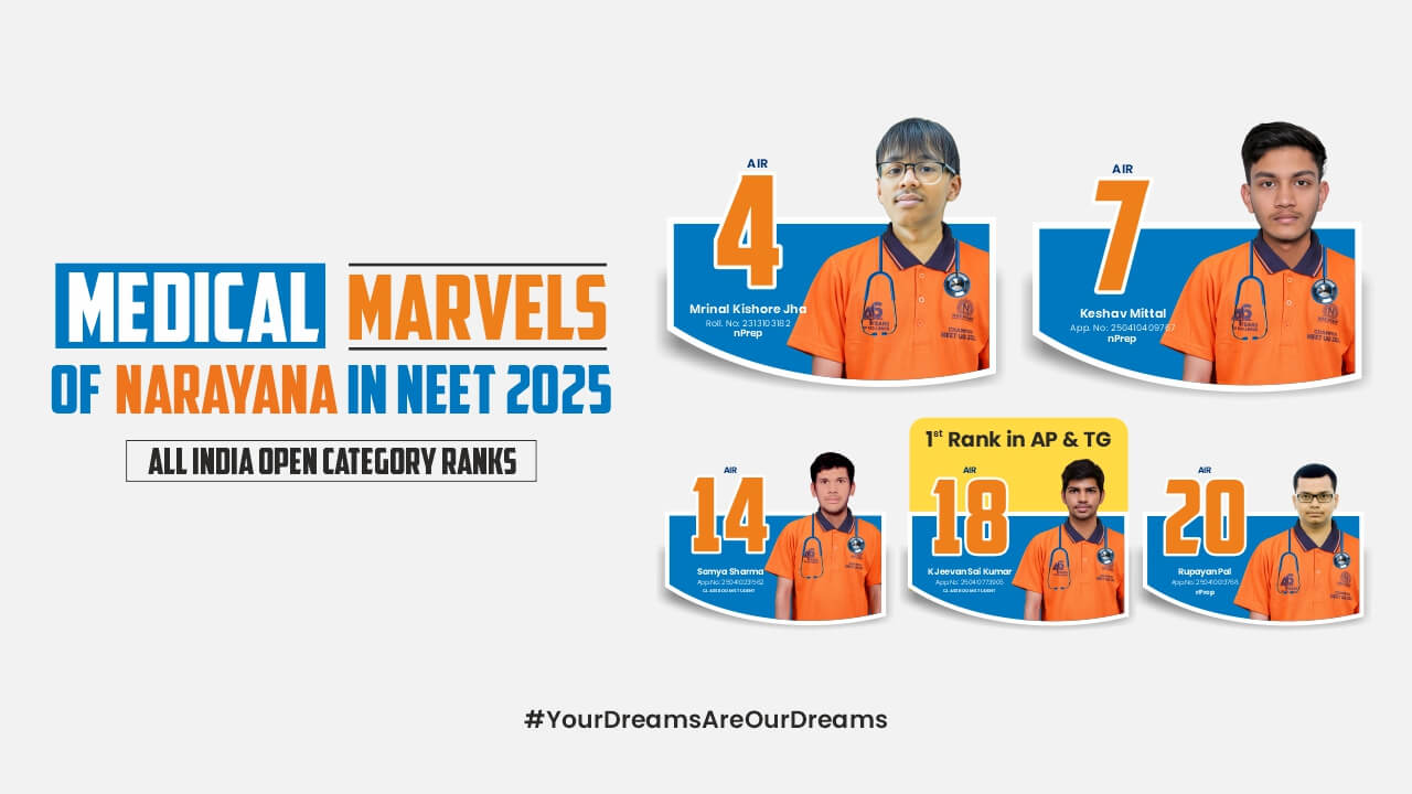 Narayana Students Secure Top Ranks in NEET 2025