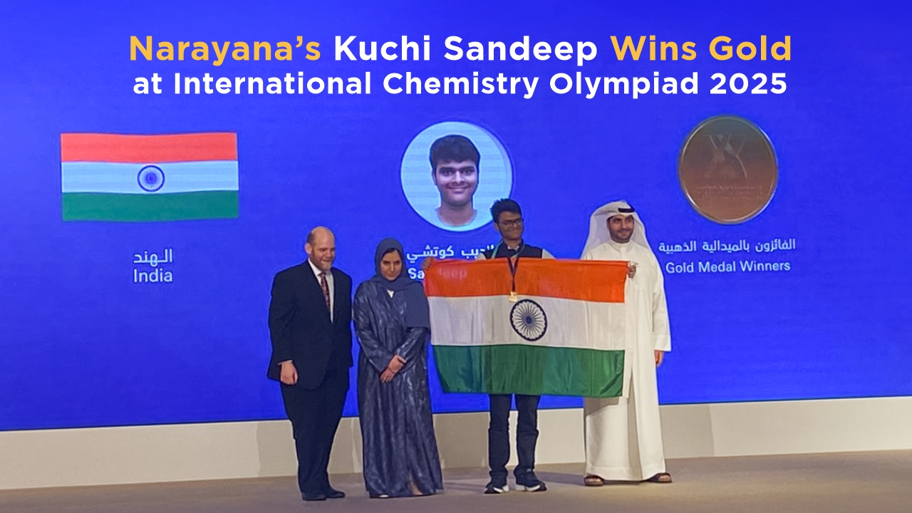 Narayana’s Kuchi Sandeep Wins Gold at International Chemistry Olympiad 2025